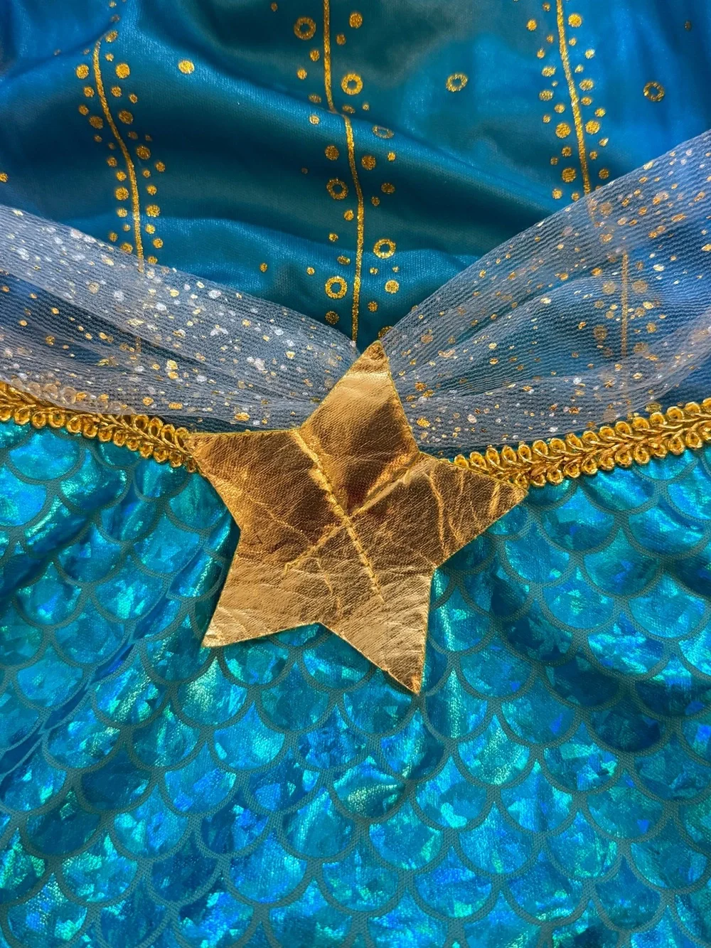 Target Teal and Gold Mermaid Dress Costume